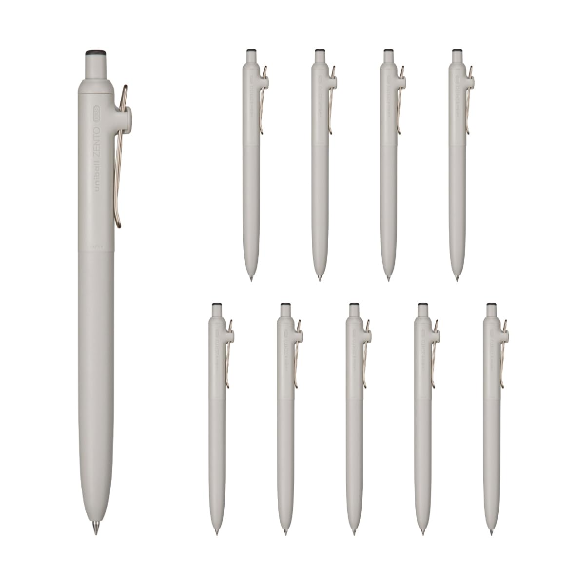 Uni Mitsubishi Uniball ZENTO Basic 0.38mm Black 10 Pack Rollerball Pen