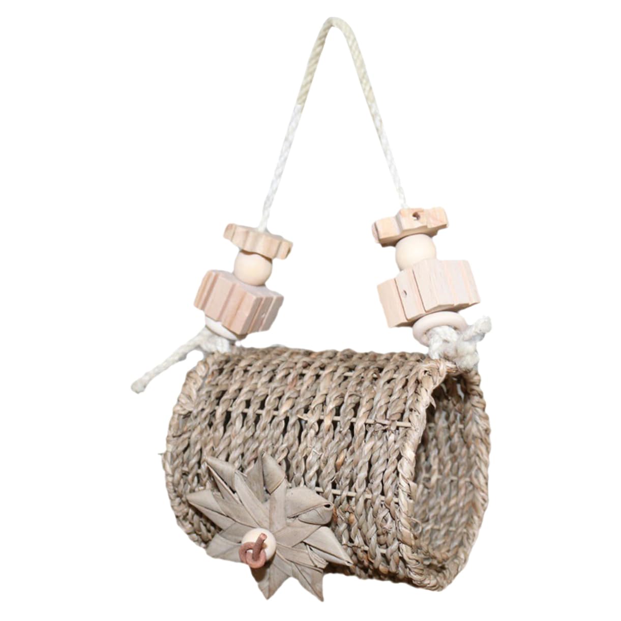 Hemoton Hanging Parrot Nest Bed Cozy Bird Swing Hammock for Parakeet Cockatiel and Birds Spacious and Breathable Design for Comfortable Resting and Activity Bird