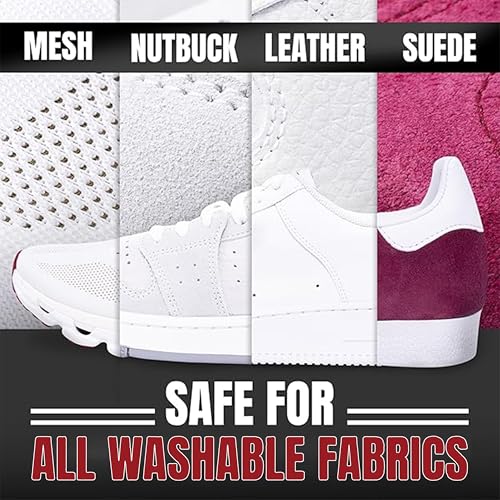 Image of SHOEMATIC Ultimate 5-in-1 Shoe Care Kit | Cleaning Foam (150ml) + Cleaning Hard Brush + 3 Disposable Soft Scrub Sponges + Microfiber Cloth + Shoe Cover