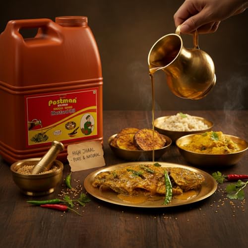 Image of Postman Premium Kachi Ghani Mustard Oil 15 Litre Jar