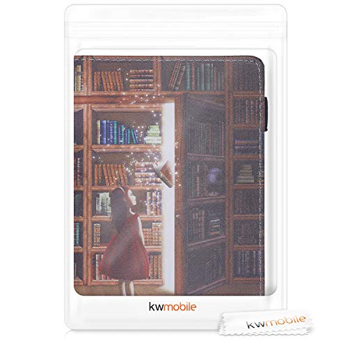 kwmobile hoes compatibel met Kobo Aura Edition 1 - Hoesje voor ereader in meerkleurig - Magische Bibliotheek - Image 8