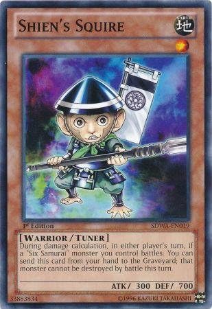 Yu-Gi-Oh! - Shien's Squire (SDWA-EN019) - Baraja de Estructura: Samurai Warlords - 1ª Edición - Común