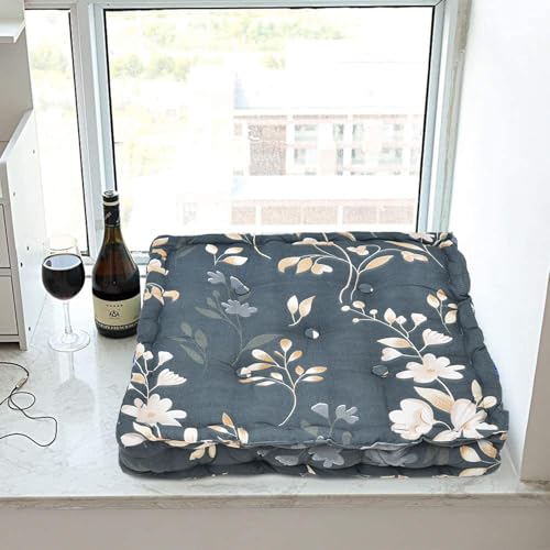 Image of Amazon Brand - Umi Chair Cushion Comfortable Thick Tufted Seat Cushion Cushion for Meditation,Floor Cushion for Sitting in Living Room,Chair Box for Indoor Seat Set of 1,16X16(Inches)
