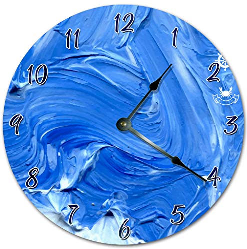 Reloj de Pared Analógico Azul 10.5 Pulgadas miniatura 1