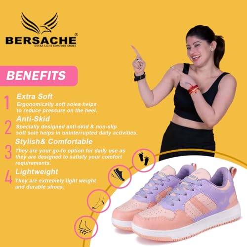 Image of BERSACHE Sneaker, Loafers,Casual With Extra Comfort Sneakers For Women