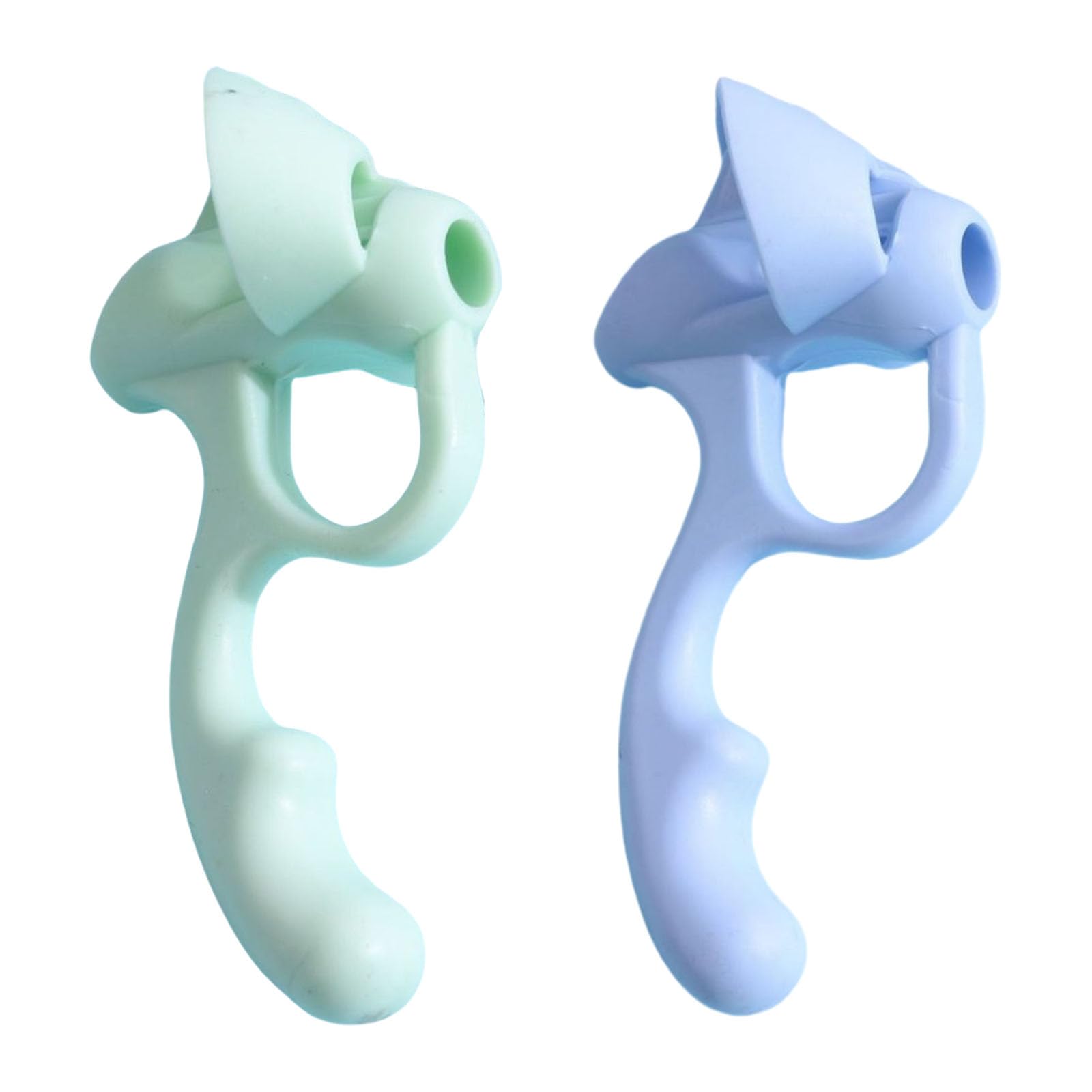 Obotsnoi Ergonomic Five Finger Pencil Holder Grips Silicone Pen Grip Handwriting Grippers for Left and Right Handed Kid Writing Children Writing Aid Tool