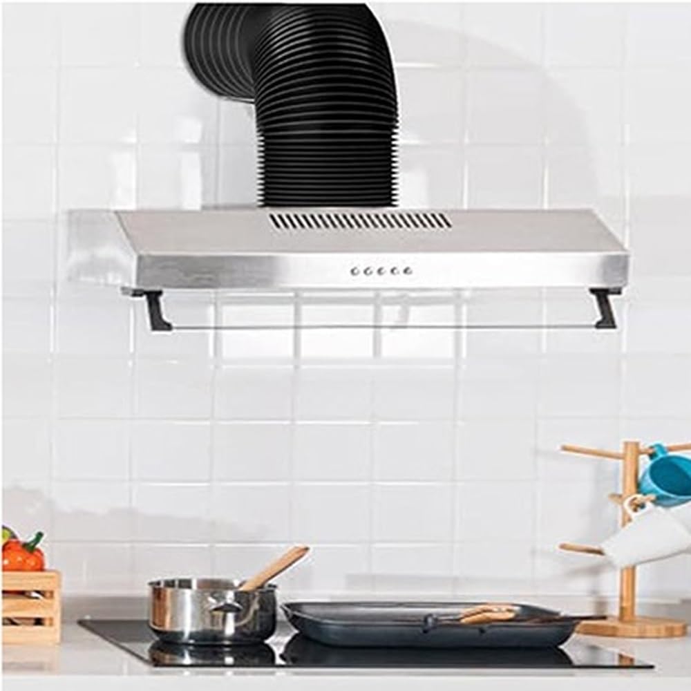 Tuyau de Ventilation Flexible pour sèche-Linge - Conduit en Aluminium de 15 à 30 cm (6 à 12 Pouces) pour CVC, Chauffage et climatisation, Ventilation, évacuation - Longueur : 4 m (13 Pieds),