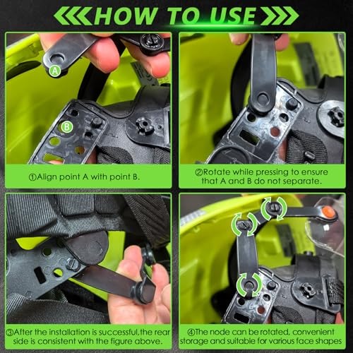 Image of GREEN DEVIL Replacment Built-in Clear /Tinted Visor