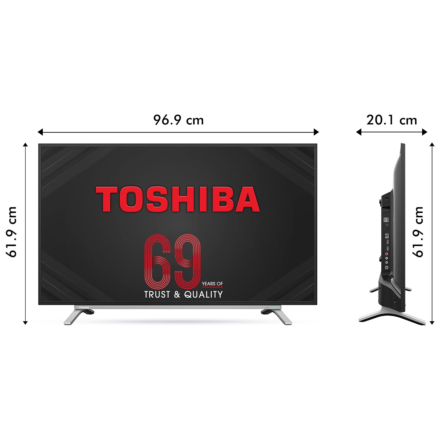 Toshiba 108 cm (43 inches) Vidaa OS Series Full HD Smart ADS LED