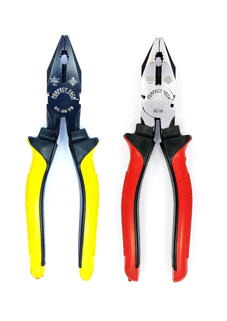 PERFECT TECH Combination Cutting Plier Set 2 Pcs | Anti Slip Grip | Spanner Cutting | Plier Tool Kit | Pliers original | 205MM/ 8 Inch | Phosphate Finishing | Sturdy Steel Insulated Lineman (B0C1ZZYZPT) Amazon Price History, Amazon Price Tracker