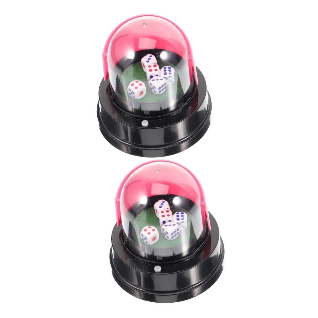 DOITOOL 2stücke Elektrischer Würfelbecher Mini Shaker Für Partys Bars Ktv Automatischer Würfelroller Mit Würfeln Leicht Und Tragbar Für Gesellige Zusammenkünfte Und Familienfeiern