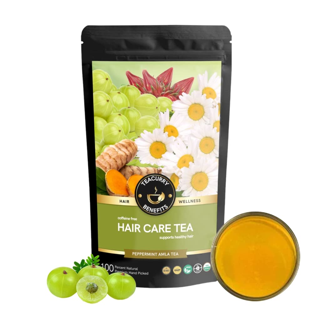 TEACURRY Hair Care Tea (1 Month Pack, 100 Grams Loose) - Helps with Hair Growth, Shine, Repair & Strength - Hair Tea - Healthy Hair Tea (B08Z2XZPL9) Amazon Price History, Amazon Price Tracker