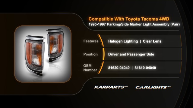 Amazon.com: For Toyota Tacoma 4WD 1995 1996 1997 Side Marker