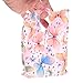 NUOMI 100pcs Butterfly Plastic Gift Bags with Die Cut Handle, Glossy Retail Bags for Small Business, Gifts Wrapping, Goodies, Party Favors, Birthdays Gifts