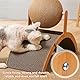 Katzenkratzer Karton, Natürliches Sisal-Kratzbrett mit Ball, Gewölbtes Brückendesign, Kaninchen Kratzspielzeug für natürliche Kratzbedürfnisse & Möbelschutz, 35x15x26 cm