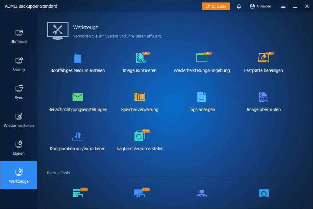 AOMEI Backupper PRO Datensicherung Programm, Rettung bei Malware-Befall, defekter Festplatte oder Windows Crashes - für 2 PCs, lebenslange Laufzeit für Win 11, 10