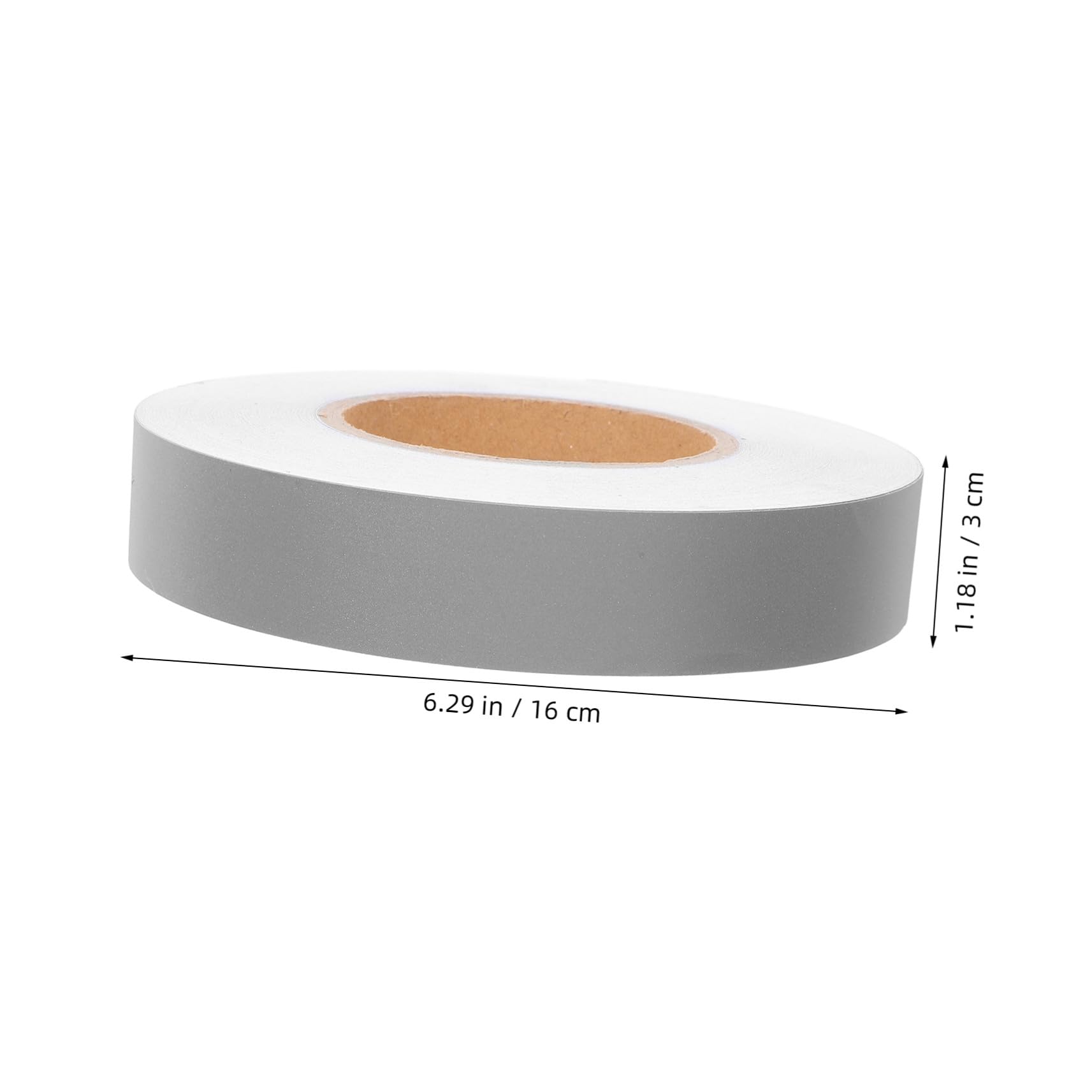 FRCOLOR Graues Reflektierendes Gewebe mit Kleberückseite 1 Rolle
