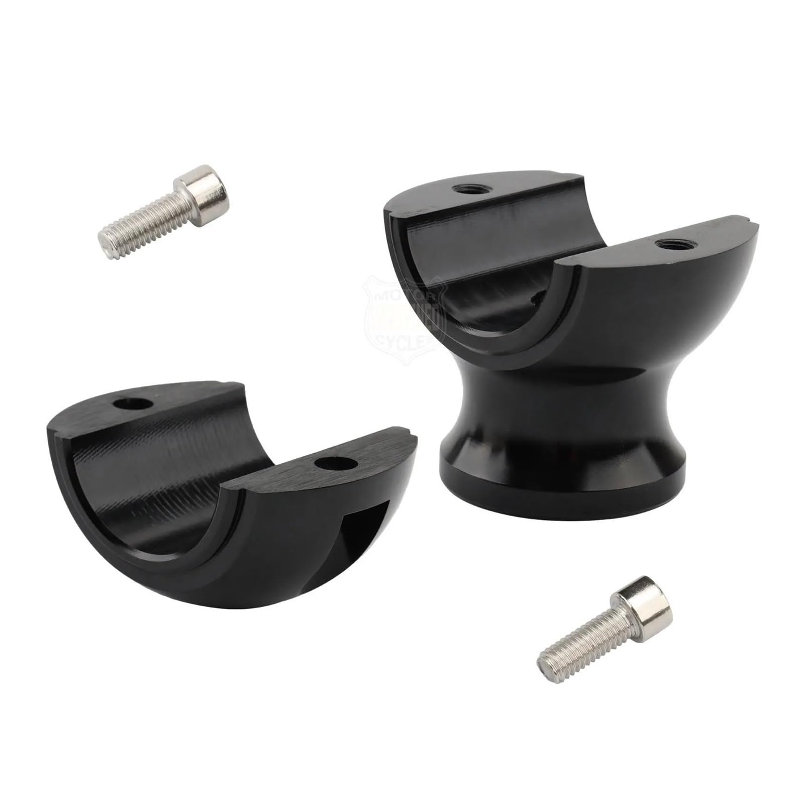 Elevadora Manillar Abrazadera Elevación para Manillar Motocicleta Universal 1-1/4" Y 32 Mm Redonda Gruesa para Shadow para Dyna para Chopper para Bobber(Cromo)