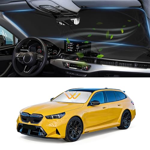 for BMW 5-Series Windshield Sun Shade Sunshade Custom Fit for BMW 5 Series G30 G...