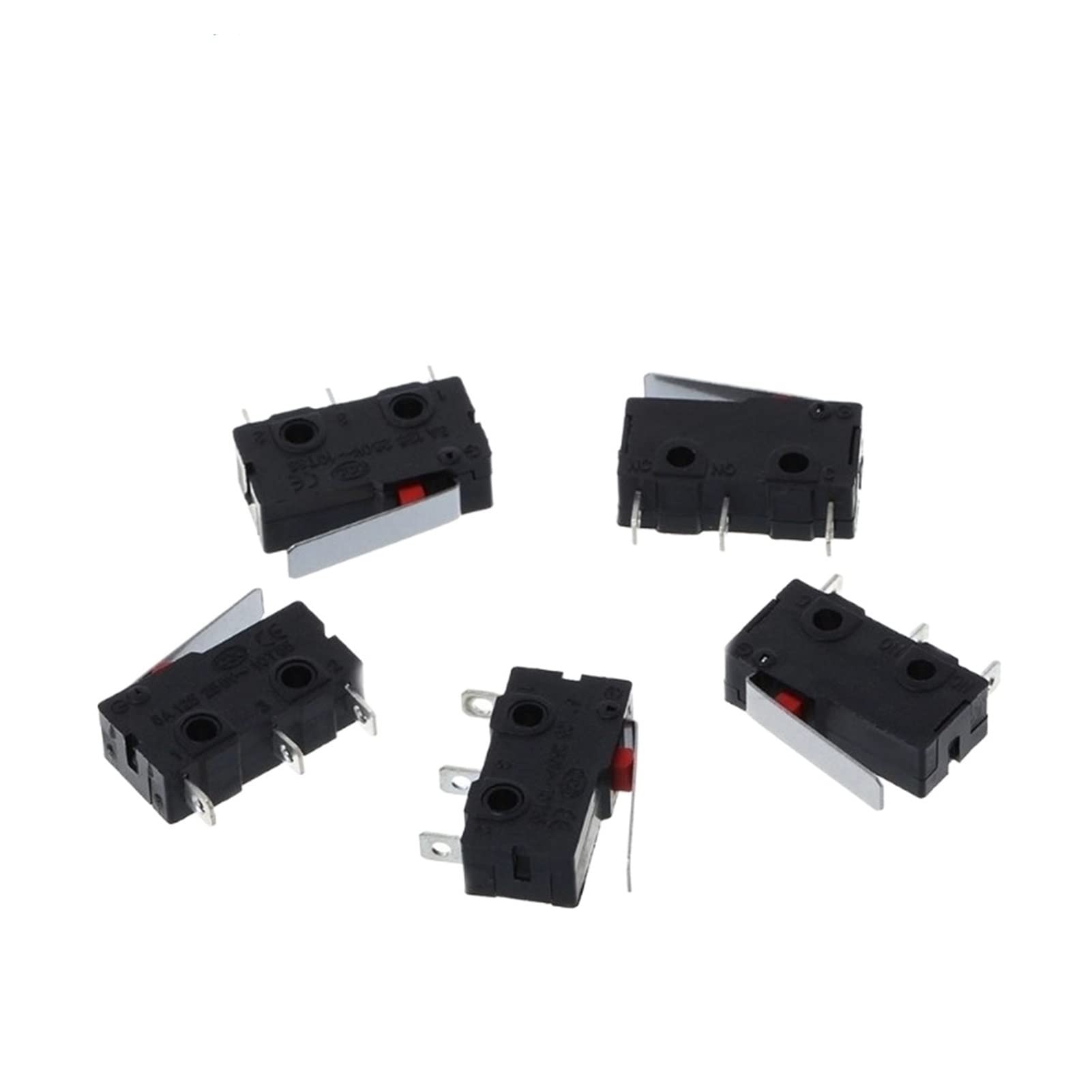 JFQOWCMP Industrial Switches 10/20/50PCS Microswitch Limit Switch 3 Pin N/O N/C All 5A 250VAC KW11-3Z Micro Switch Switches(20PCS)