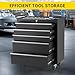 Rolling Tool Chest, 5 Drawers Tool Storage Cabinet, Toolbox with Wheels, Portable Tool Cabinet Organizer with Locking System & Drawer Liners, Tool Storage Cart for Garage, Workshop