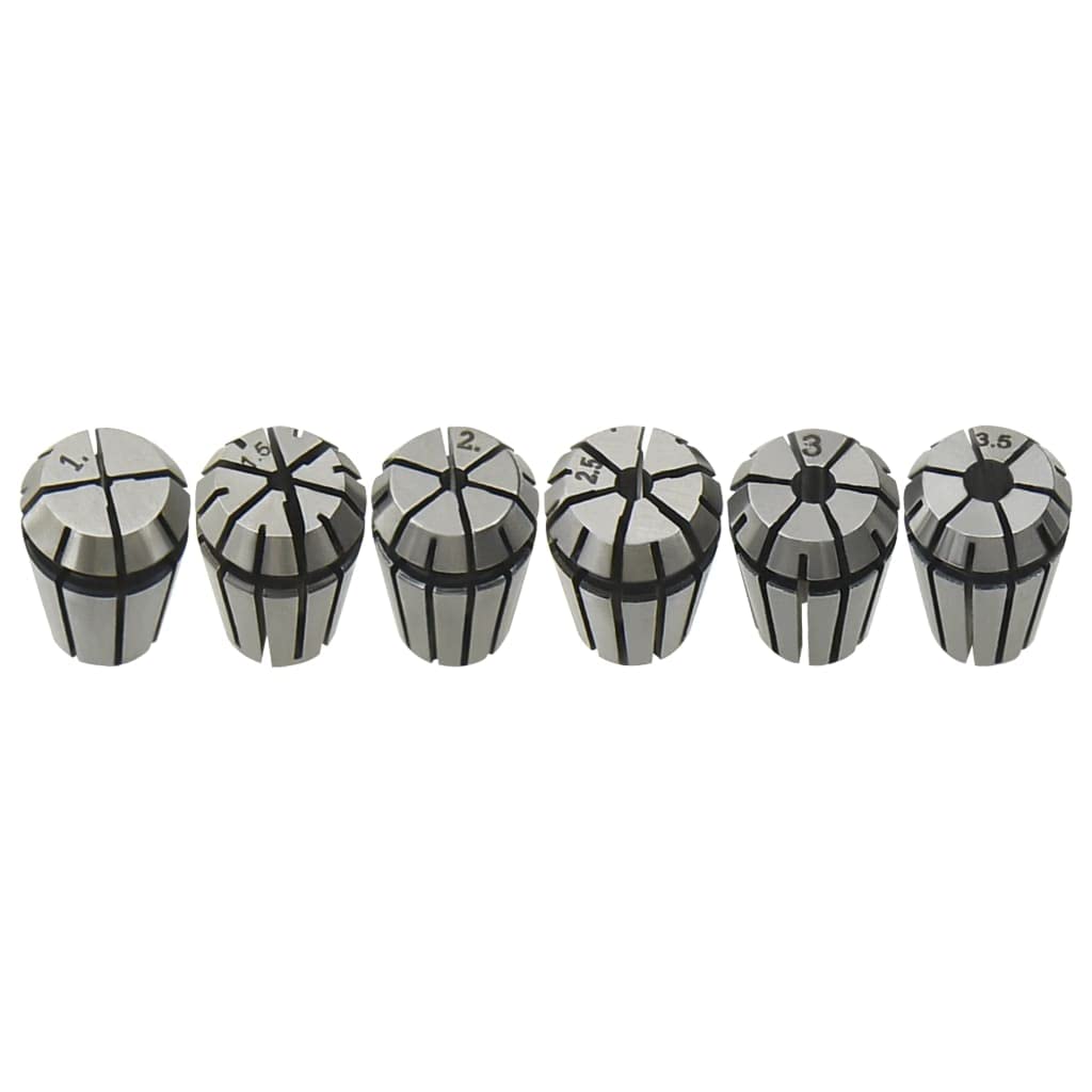 Set di utensili rotanti in acciaio con campo di serraggio 1-7 mm per fresatura CNC, foratura, filettatura, incisione, officina, lavorazione del metallo, lavorazione del legno