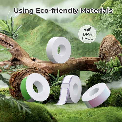 NELKO Original P21 Etikettenband-Ersatz, adaptiertes Etikettendruckpapier, 14 x 40 mm, Standard-laminiertes Büro-Etikettierband, Mehrzweck, P21, 180 Etiketten/Rolle, 3 Rollen, transparent