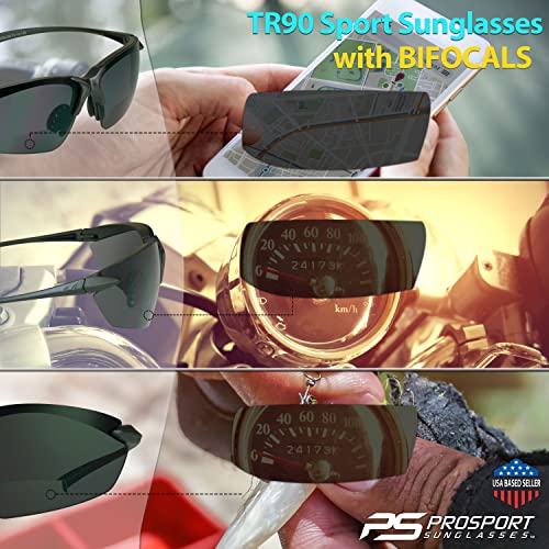 proSPORT Bifocal Suglass Readers Sport Wraparound Lightweight for Men and Women.4