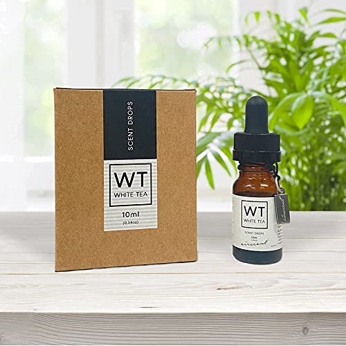 White Tea Aromatherapy Diffuser Oil - 10 mL Glass Dropper Bottle