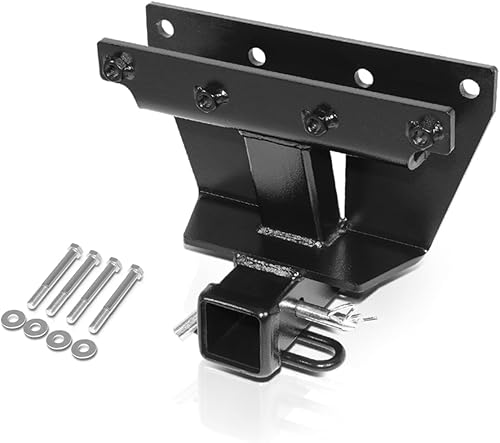 Miniatura 2 de Enganche de remolque clase 3 receptor de 2 pulgadas compatible con Jeep Grand Cherokee 05-10, color negro