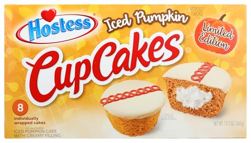 Hostess Iced Pumpkin Cupcakes 8 Count 12.7oz