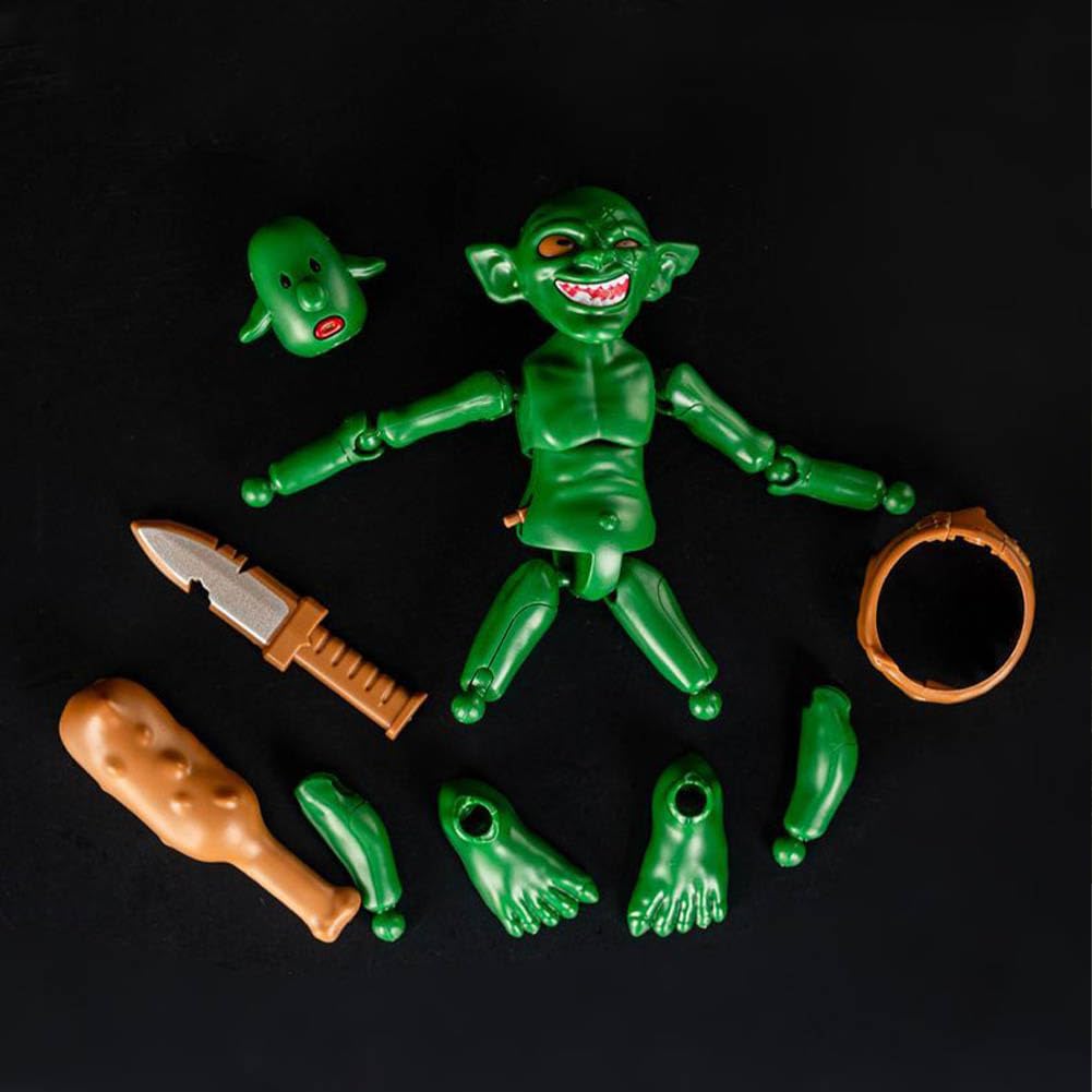 Zhongkaihua Goblin figurka 12 cm zestaw montażowy model Goburin-san figurka z wymiennymi akcesoriami model PCW pulpit kolekcjonerska dekoracja domu