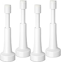 Vista 22 de 2 topes de puerta de resorte para pared, tope de puerta de 4.33 pulgadas para parte inferior de la puerta, tope de puerta de aluminio con punta