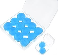 7 Paia Tappi Orecchie Silicone per Dormire, Antirumore Morbidi Modellabili Riutilizzabili - Protezione Dell'Udito, Insonorizzanti per Piscina, Nuoto, Lavorare (Blu)