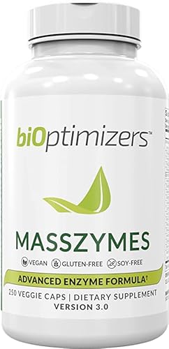 Bioptimizers - Masszymes Digestive Enzymes (250 Capsules) And P3-Om Probiotic & Prebiotic (60 Capsules) Supplement Bundle #TOP1