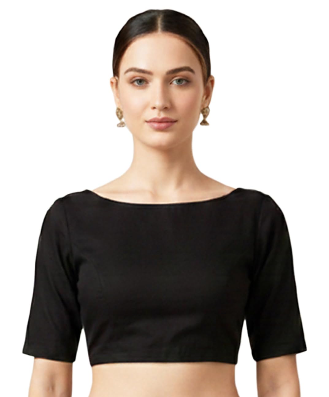 thevasa Women's Elegant Boat Neck Blouse-picture-56