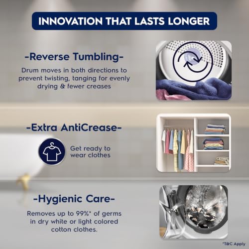Image of Electrolux 8.5Kg Vented Dryer Machine for Clothes, Reverse Tumbling, Smart Sensors, Colour Care, Drying Only - No Washing Function, UltimateCare 300, EDV854N3SB, Dark Silver