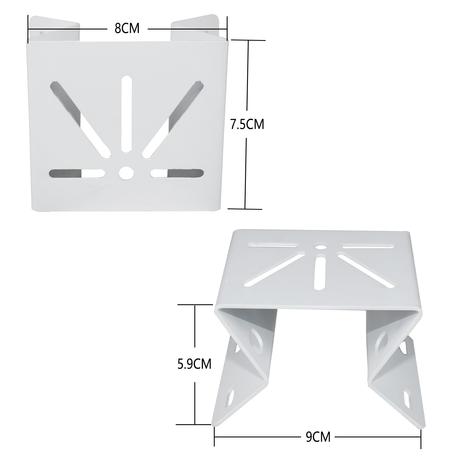 2 Pack Stainless Steel Corner Mount Bracket for Eufy SoloCam S340/ E30/ E42 - Image 3