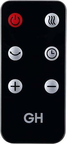 Miniatura 9 de Good Housekeeping Calentador de espacio oscilante de cerámica con mando a distancia, 30 pulgadas, negro