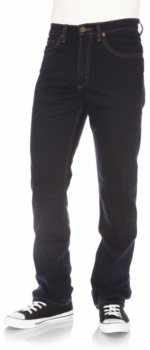 Lee Men's Blue Black Blue Brooklyn Straight Jeans, 34/30