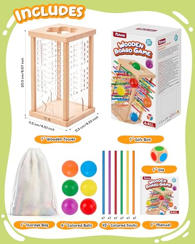 Montessori Wooden Board Game para niños de 3 a 8 años miniatura 5