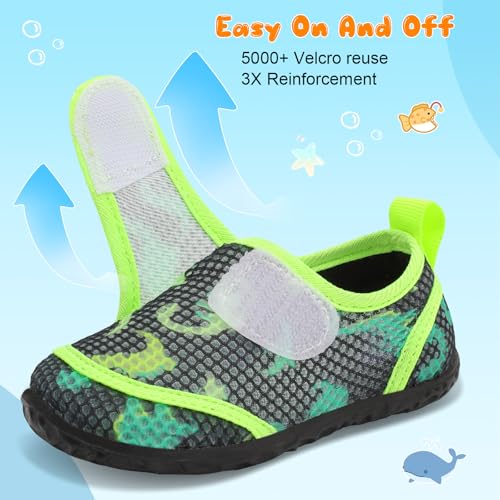 Image of FEETCITY Toddler Water Shoes Boys Girls Swim Shoes Quick Dry Kids Aqua Socks Barefoot for Beach Swimming Pool