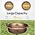 VIVOHOME Polyresin Bird Bath Bowl with Solar Fountain, 29 Inch Height Outdoor Freestanding Birdfeeder with Metal Stake, Capacity 1.4 Gallons, 5-Pronged Base, Copper