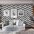Cohoo Home Black and White Peel and Stick Wallpaper Modern Black and White Stripe Wallpaper Herringbone Contact Paper for Cabinets Self-Adhesive Removable Paper Walls Bedroom Shelf 18inW 118inL