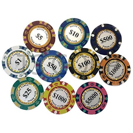 Amazon Ts Corp モンテカルロ 13 5g ポーカーチップ カジノチップ 10種類 10枚セット カジノチップ おもちゃ