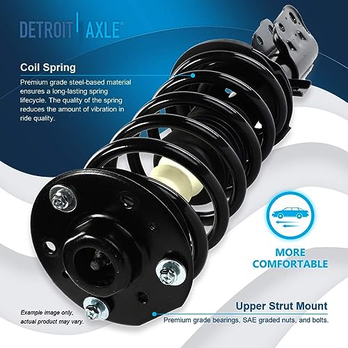 Image of Detroit Axle - Front Struts w /Coil Springs Sway Bars Rear Shock Absorbers Replacement for Chevy Equinox Pontiac Torrent - 6pc Set