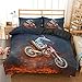 3D Scooter Element Imprimer Housse De Couette Moto Imprimer Maison Chambre Hôtel Chambre Costumes Literie Taies d'oreiller Housse De Couette 3Pcs Lavable en Machine Housse De Couette avec