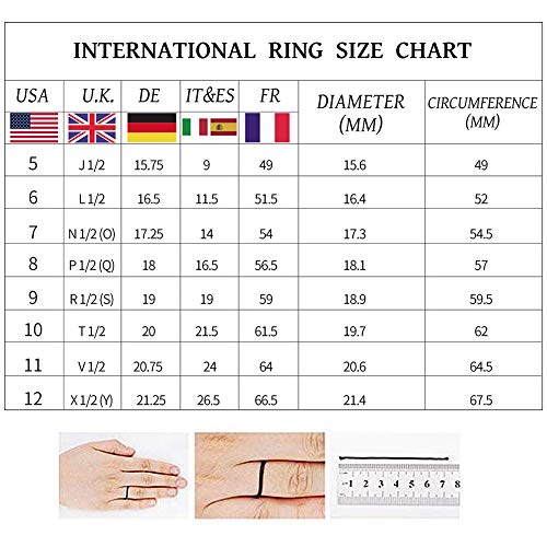 EVBEA Anelli Donna Argento 925 Placcati Oro Bianco...