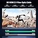 GeoHN.G Fiber Optic HDMI Cable 33ft, 48Gbps High-Speed HDMI 2.1 Cable 8K@60Hz 4K@120Hz Dolby/Dynamic HDR/HDCP 2.3/eARC 8K Fiber One-Direction HDMI Cord Compatible with Blu-ray Box HDTV Projector