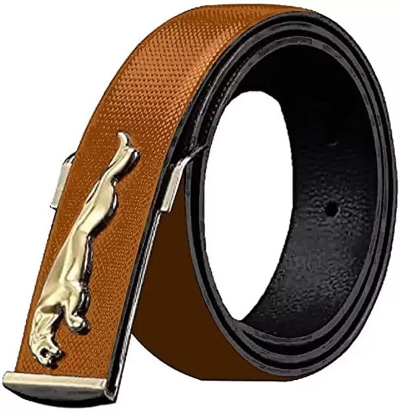 Men's Trendy Artificial Leather Belt | Versatile Casual & Formal Boys Belt | TAN-picture-18
